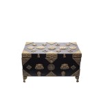 LARGE FORGED TRUNK | EAST / SOUTHERN ASIA (CHINA / TIBET / NEPAL - STYLIZED EXPORT OR DECORATIVE CRAFT WORK)