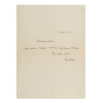 KAREL ČAPEK | CONGRATULATIONS TO PROF. SYLLABA ON THE MARRIAGE OF HIS DAUGHTER MILADA TO KAREL STRETTI