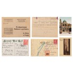 FROM THE PHILATELIC ARCHIVE OF THE SYLLABA FAMILY: TRAVEL POSTCARDS FROM JERUSALEM (1910) AND NEW YORK (1925) WITH ACCOMPANYING FORMS - GROUP