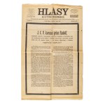 PERIOD NEWSPAPER "HLASY KUTNOHORSKÉ" - ANNOUNCEMENT OF THE DEATH OF CROWN PRINCE RUDOLF IN MAYERLING (FEBRUARY 2, 1889)