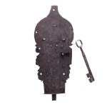 BAROQUE LOCK WITH KEY AND CARVED ESCUTCHEON | ARTISTIC LOCKSMITH (CENTRAL EUROPEAN PROVENANCE)