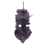 HISTORICAL FORGED LATCH LOCK WITH ACANTHUS PLATE AND LEAF SPRING | GUILD / ARTISTIC LOCKSMITH (CENTRAL EUROPEAN PROVENANCE)