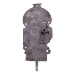 HISTORICAL FORGED LATCH LOCK WITH SHAPED PLATE AND TOP SPRING | GUILD / ARTISTIC LOCKSMITH (CENTRAL EUROPEAN PROVENANCE)