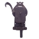 HISTORICAL FORGED DOOR/LATCH LOCK WITH HOOK AND CROWN | GUILD / ARTISTIC LOCKSMITH (CENTRAL EUROPEAN PROVENANCE)