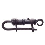 HISTORICAL FORGED TUBULAR PADLOCK | GUILD / ARTISTIC LOCKSMITH (CENTRAL EUROPEAN PROVENANCE)
