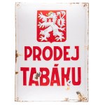 ENAMEL SIGN "PRODEJ TABÁKU" (TOBACCO SALE) | CHALUPA - PRAGUE X