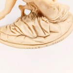 Amor e Psiche alabaster sculpture by A. Santini