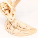 Amor e Psiche alabaster sculpture by A. Santini