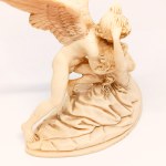 Amor e Psiche alabaster sculpture by A. Santini