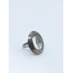 Rock Crystal Ring, 925 Silver