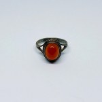 Vintage Silver Ring with Carnelian