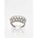 585/14K yellow gold (white) ring with white cubic zirconia