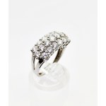 585/14K yellow gold (white) ring with white cubic zirconia