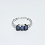 Silver Ring with Iolites