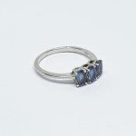 Silver Ring with Iolites