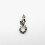 Pendant with Diamonds, approx. 0.13 Ct, 925 silver
