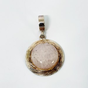Silver Pendant with Quartz