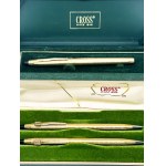 Cross fountain pen, ballpoint pen, and pencil set in boxes