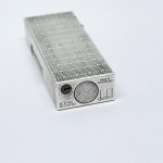 Silver-plated Brutalist Dunhill Lighter
