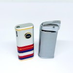 Two lighters—Marksman and WIN International—in boxes