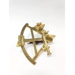 Brass nautical sextant