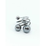 Bead Ring, 925 Silver