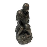 Bronze-plated figurine "Adam & Eve"