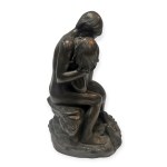 Bronze-plated figurine "Adam & Eve"
