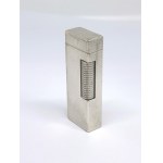 Silver-plated Dunhill lighter in a box with documentation