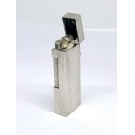 Silver-plated Dunhill lighter in a box with documentation