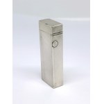 Silver-plated Dunhill lighter in a box with documentation