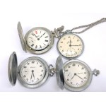 Set of 4 Molnija Pocket Watches