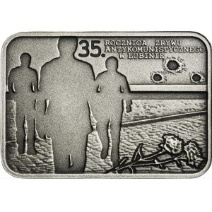 20 zlotych, 2017—the 35th anniversary of the anti-communist uprising in Lubin