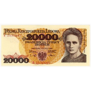 20.000 złotych 1989, seria B