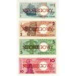 1 to 500 zlotych, 1990, set of 9 pieces, part of the Polish Cities series, marked Uncirculated