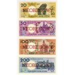 1 to 500 zlotych, 1990, set of 9 pieces, part of the Polish Cities series, marked Uncirculated