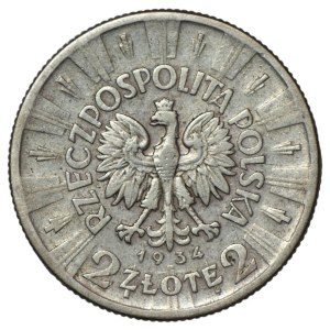 2 zlote, 1934, Józef Piłsudski