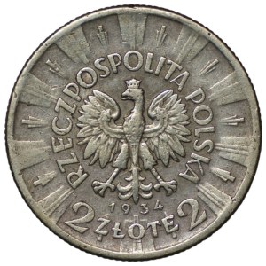2 zlote, 1934, Józef Piłsudski