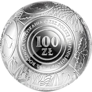 100 złotych 2018, 100 Rocznica odzyskania niepodległości, kula + folder emisyjny