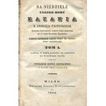FILIPECKI, Andrzej, sacerdote - Omelie per le domeniche dell’anno liturgico. Volume I [Vilnius 1854]