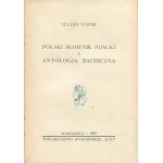 Julian TUWIM - Polish Drunkard's Dictionary and Bacchanalian Anthology [first edition, 1935] [illustrated by Feliks Topolski]