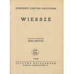 GAŁCZYŃSKI Konstanty Ildefons - Wiersze [1946] [il. Jan Knothe]