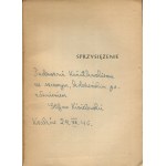 KISIELEWSKI Stefan - Sprzysiężenie. Powieść [wydanie pierwsze 1947] [AUTOGRAF I DEDYKACJA]