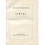 IWASZKIEWICZ Jarosław - Liryki [1959] [AUTOGRAF I DEDYKACJA]