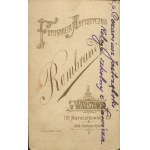 [kartonová fotografie] Varšava, Rembrandt. Cezariusz Jastrzębski z Łowicze [cca 1895]