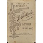 [fotografia tekturkowa] Łowicz, B. Wesołowski. Chłopska para w strojach regionalnych [po 1907]