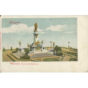 [postcard] Warsaw. Adam Mickiewicz Monument