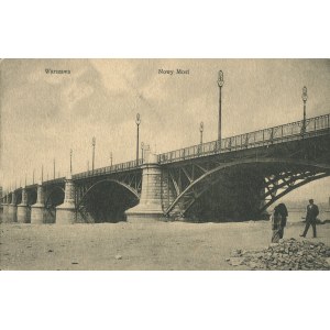 [postcard] Warsaw. The New Bridge (Poniatowski Bridge)