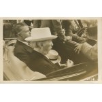 [série de 3 photographies] Ignacy Jan Paderewski lors du congrès de l'Association des vétérans de l'armée polonaise aux États-Unis, le 22 juin 1941 à Oak Ridge, dans l'État du New Jersey [dernière apparition publique de Paderewski]