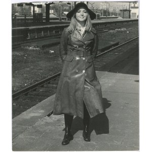 [photo] Maryla Rodowicz lors du tournage du clip de la chanson « Ballada wagonowa » [1971]